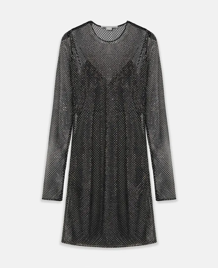 Women Dresses Stella McCartney Guipere Lace Slip Dress Black