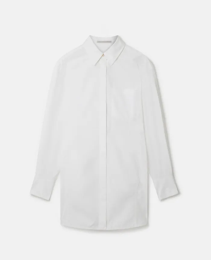 Women Dresses Stella McCartney Straight Fit Shirt Dress Pure White