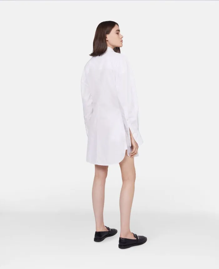 Women Dresses Stella McCartney Straight Fit Shirt Dress Pure White Women Dresses Stella McCartney Straight Fit Shirt Dress Pure White