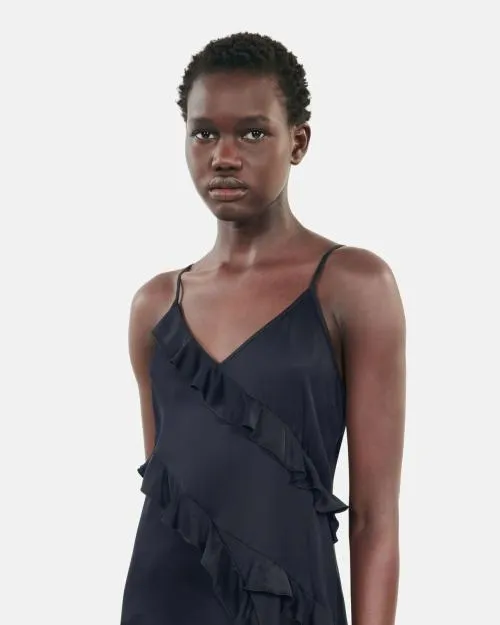Women Dresses The Kooples Black Long Slipdress Black