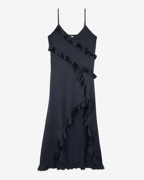 Women Dresses The Kooples Black Long Slipdress Black