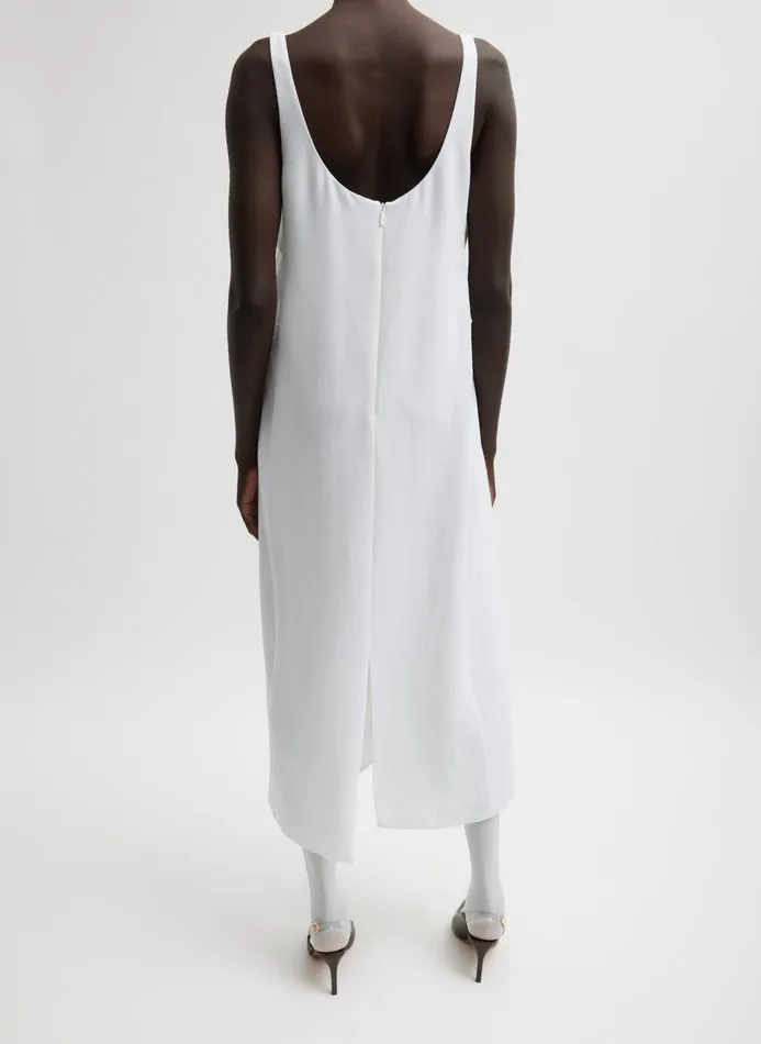 Women Dresses Tibi Pebble Sable Paneled Tank Dress White