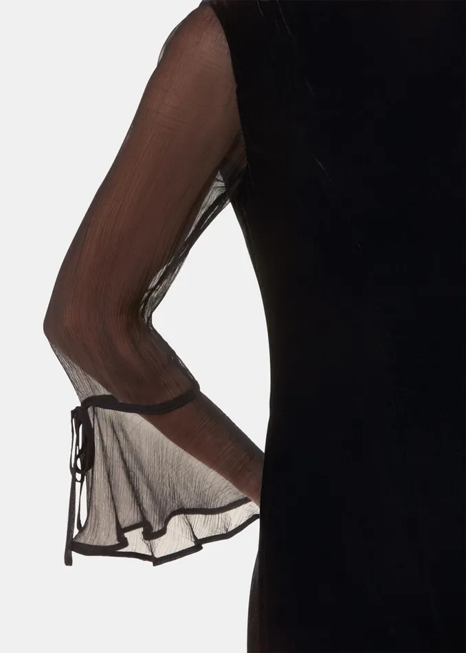 Women Dresses Whistles Black Myla Velvet Mini Dress