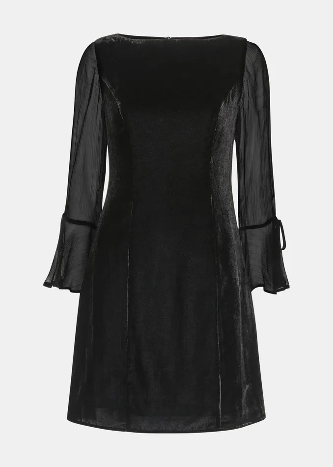 Women Dresses Whistles Black Myla Velvet Mini Dress