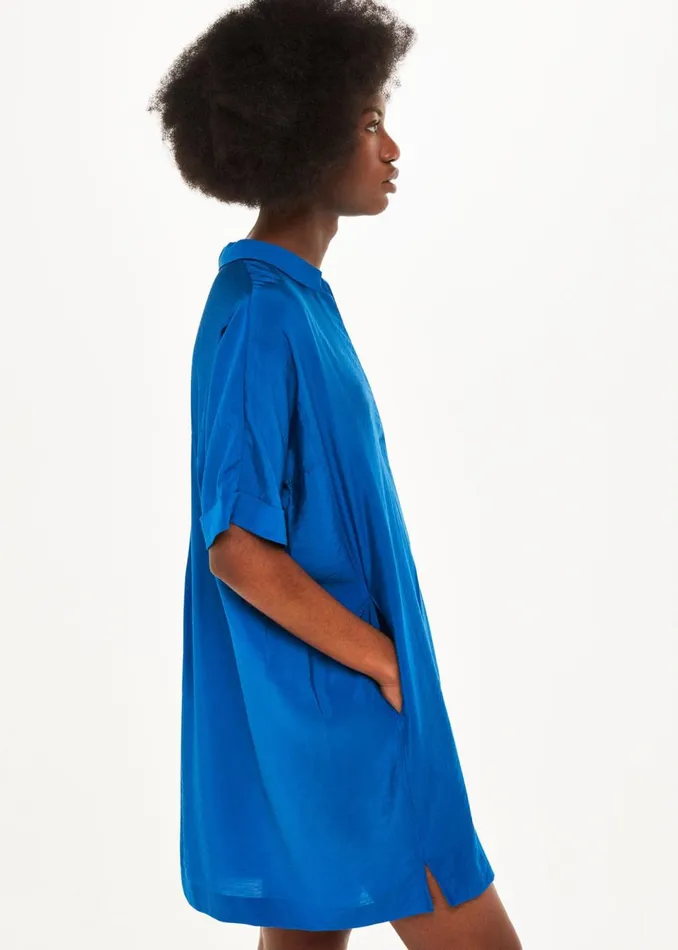 Women Dresses Whistles Blue Melanie Relaxed Shirt Dress