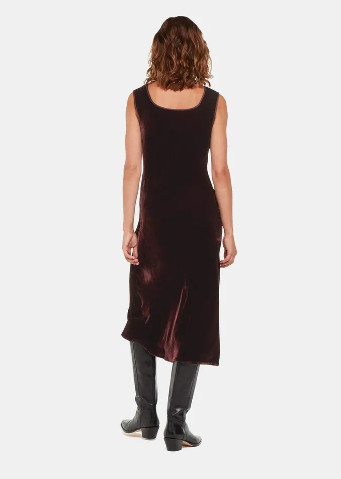 Women Dresses Whistles Brown Hai Velvet Sienna Dress