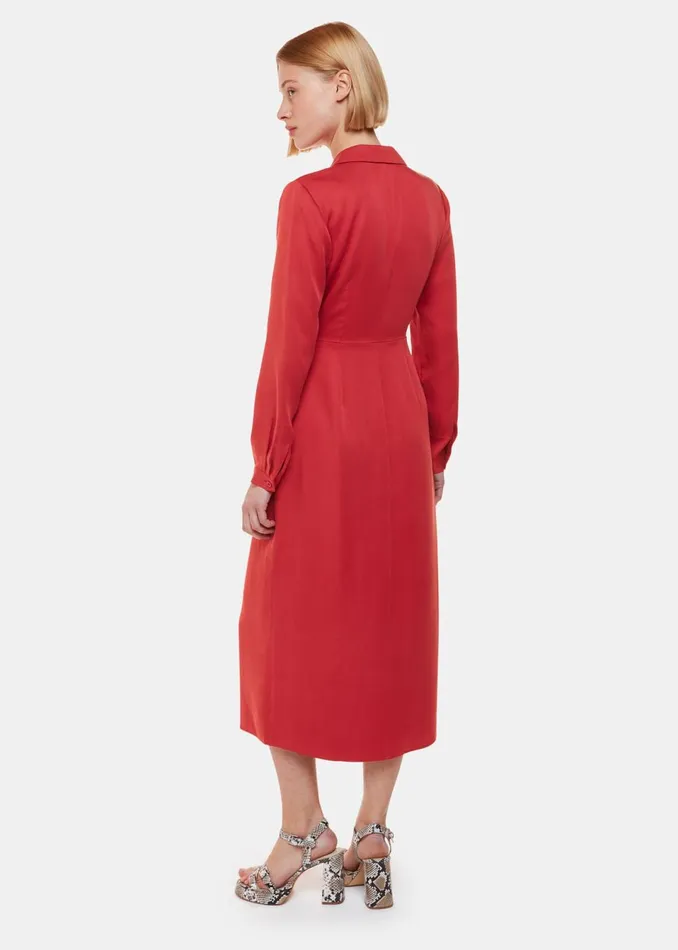 Women Dresses Whistles Elodie Tie Wrap Midi Dress