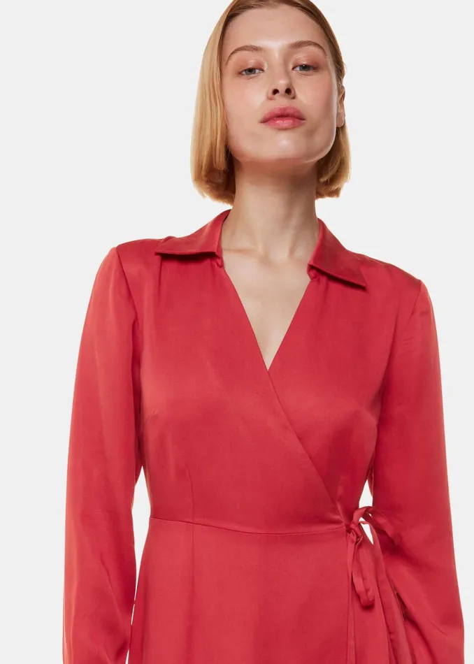 Women Dresses Whistles Elodie Tie Wrap Midi Dress