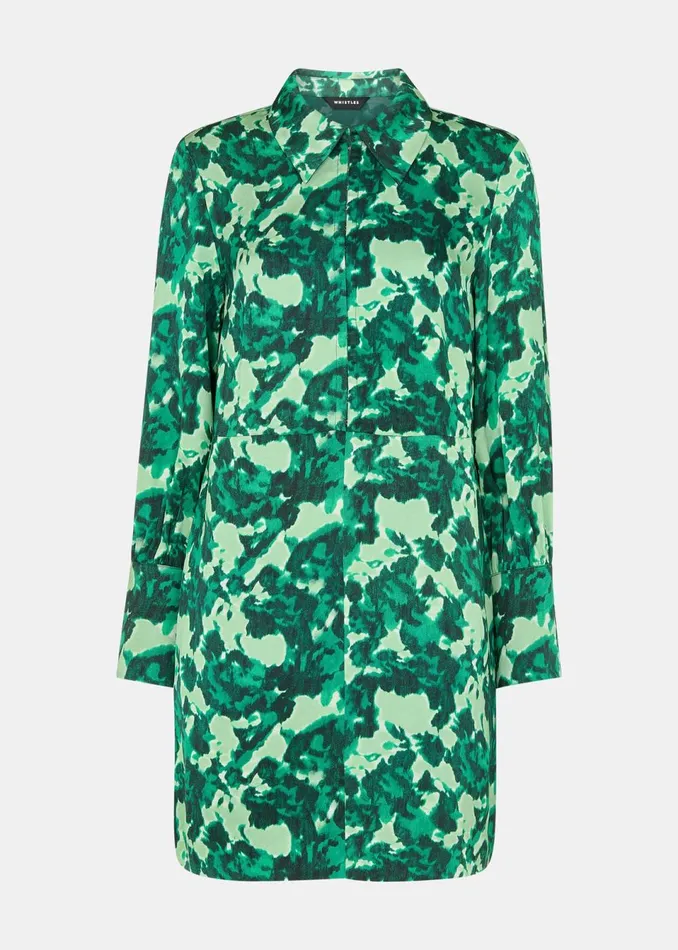 Women Dresses Whistles Green Spun Bouquet Short Dress