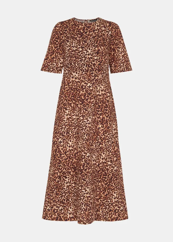 Women Dresses Whistles Multicolour Marble Spot Veda Dress
