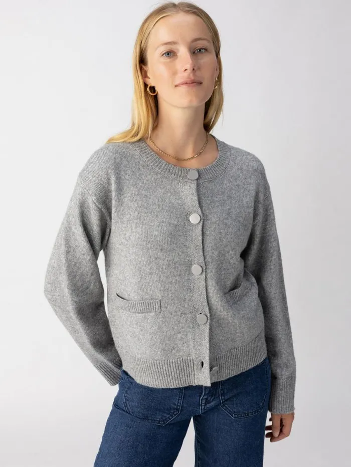 Women Elevated Cardi Heather Ash Sanctuary Clothing Sweaters and Cardis