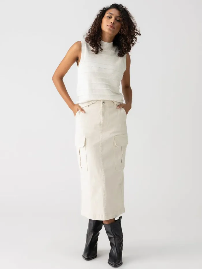 Women Essential Cargo Standard Rise Skirt French Vanilla Sanctuary Clothing Skirts