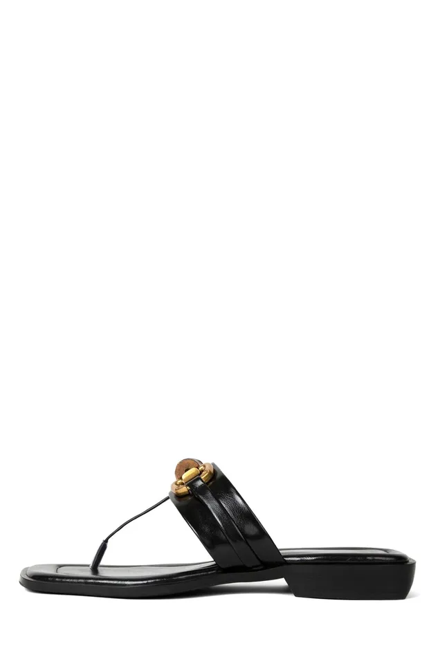 Women Flat Jeffrey Campbell BORABORA Black Gold