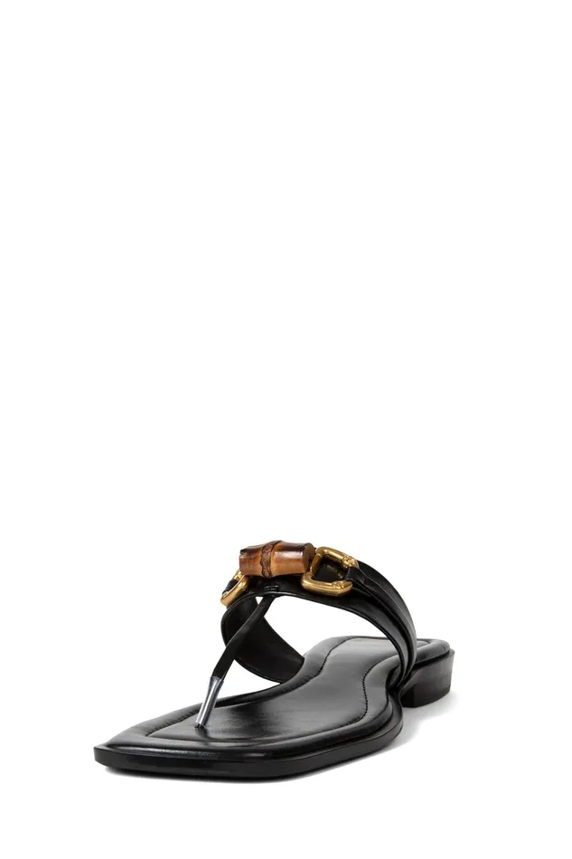 Women Flat Jeffrey Campbell BORABORA Black Gold