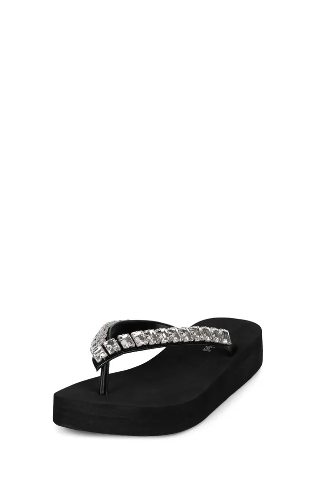 Women Flat Jeffrey Campbell ICONICSS Black Clear