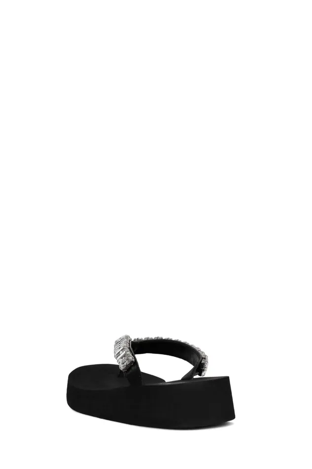 Women Flat Jeffrey Campbell ICONICSS Black Clear