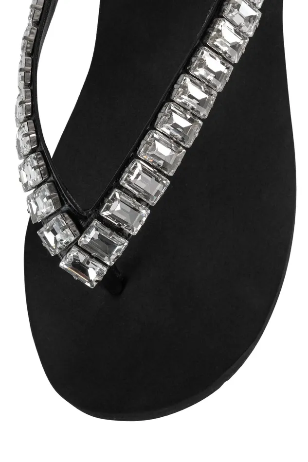 Women Flat Jeffrey Campbell ICONICSS Black Clear
