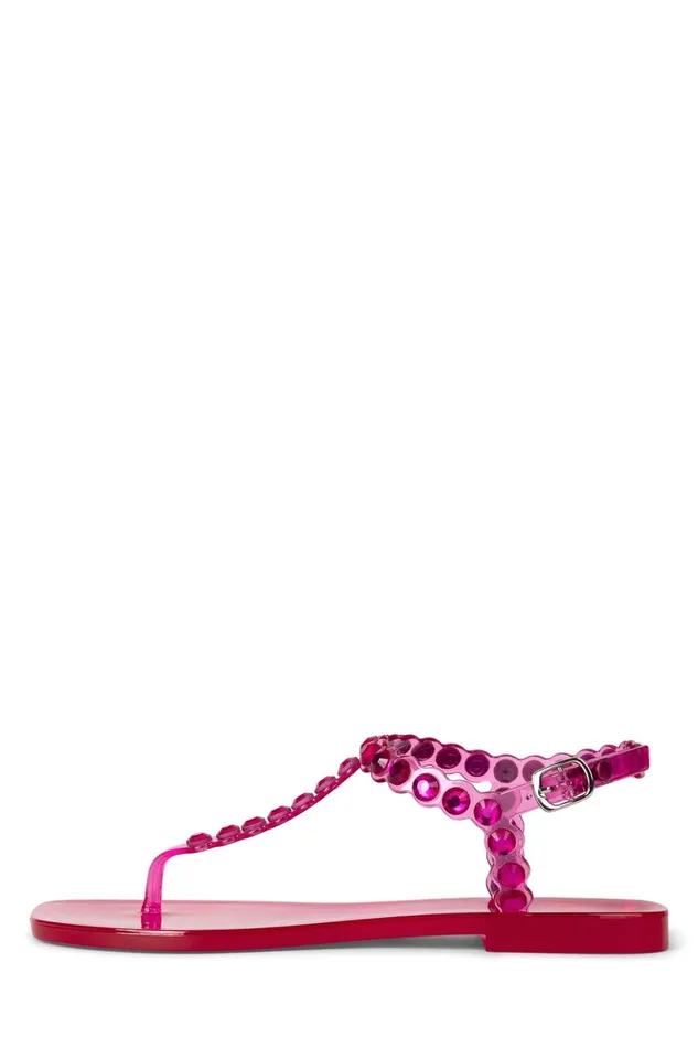 Women Flat Jeffrey Campbell JEMMIN Fuchsia Shiny