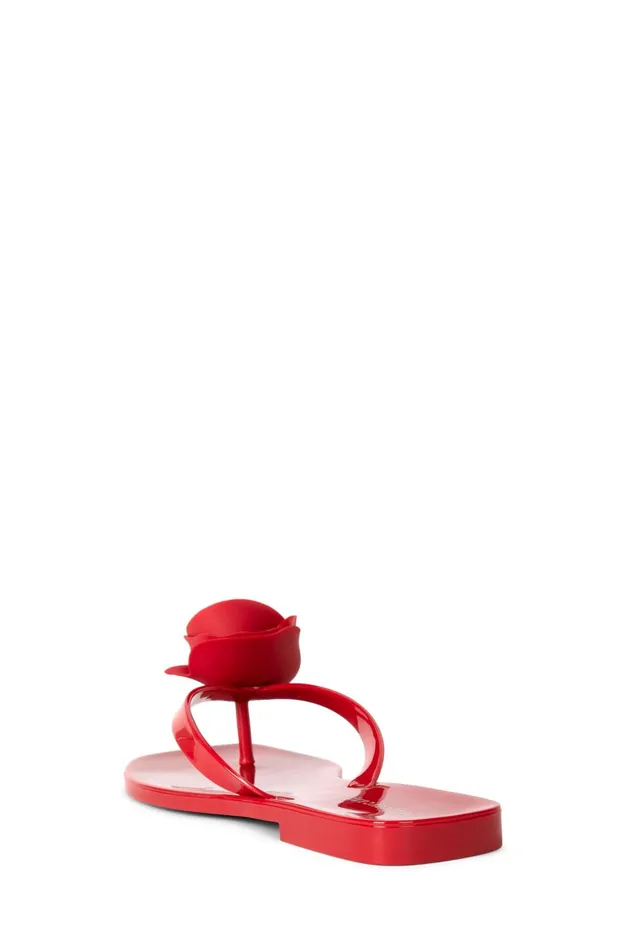 Women Flat Jeffrey Campbell SOSWEET Red Shiny