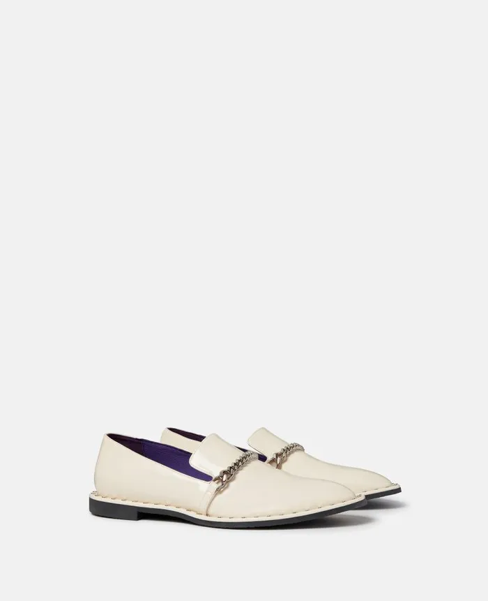 Women Flats Stella McCartney Falabella Loafers Ivory