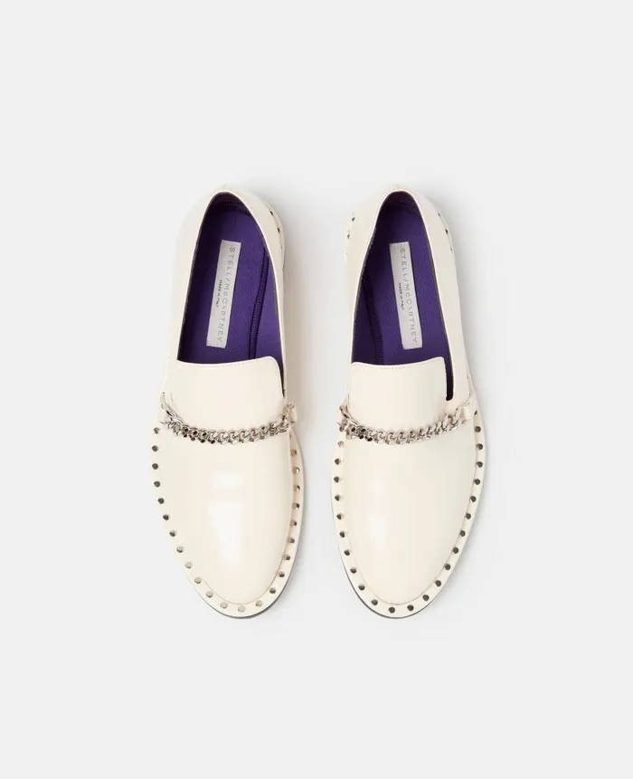 Women Flats Stella McCartney Falabella Loafers Ivory