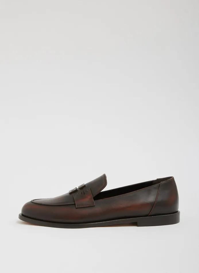 Women Flats Tibi Nacho Loafer Brown Tan