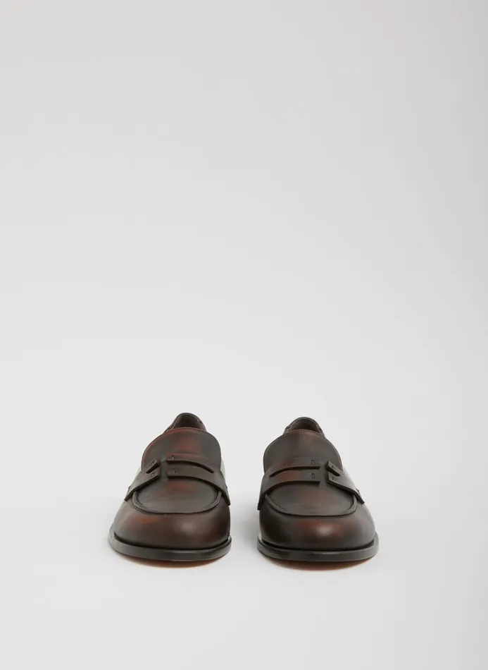 Women Flats Tibi Nacho Loafer Brown Tan