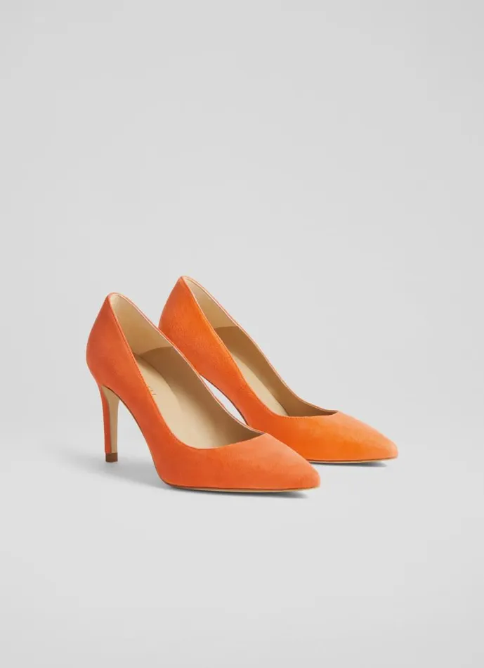 Women Floret Orange Suede Pointed Toe Courts Orange LKBennett Court Shoes Women Floret Orange Suede Pointed Toe Courts Orange LKBennett Court Shoes