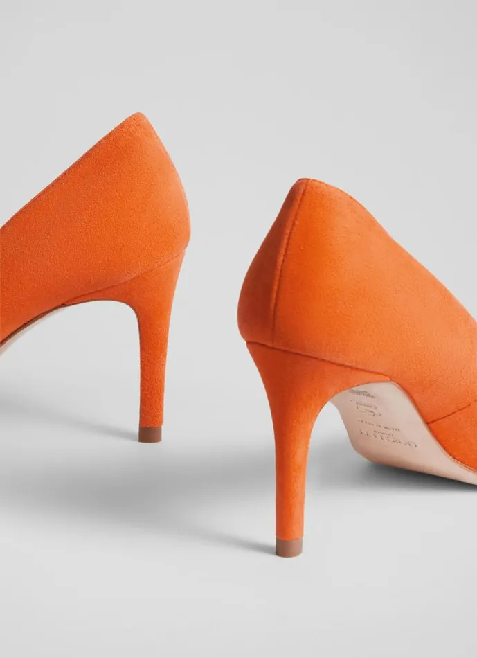 Women Floret Orange Suede Pointed Toe Courts Orange LKBennett Court Shoes Women Floret Orange Suede Pointed Toe Courts Orange LKBennett Court Shoes