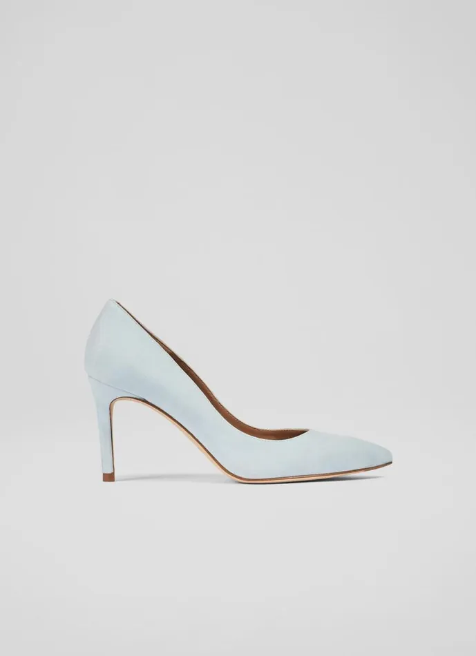 Women Floret Sea Green Suede Pointed Toe Courts Green LKBennett Court Shoes
