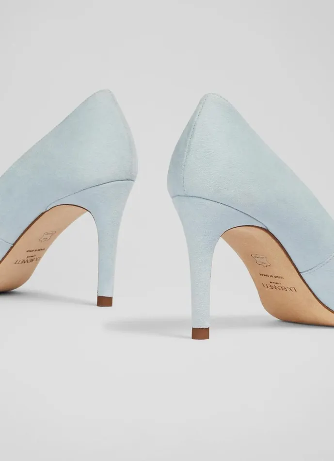 Women Floret Sea Green Suede Pointed Toe Courts Green LKBennett Court Shoes