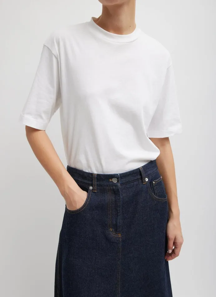 Women Fundamentals Tibi Perfect Unisex TShirt White
