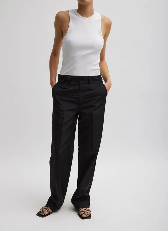 Women Fundamentals Tibi Ribbed TShirt Tank White