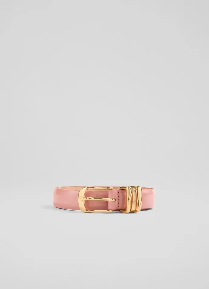 Women Georgette Pink Leather Belt LKBennett Belts