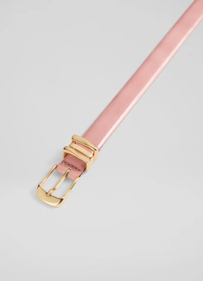 Women Georgette Pink Leather Belt LKBennett Belts Women Georgette Pink Leather Belt LKBennett Belts