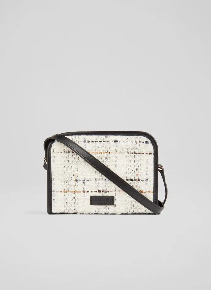 Women Gigi Cream Tweed Crossbody Bag LKBennett CrossBody Bags