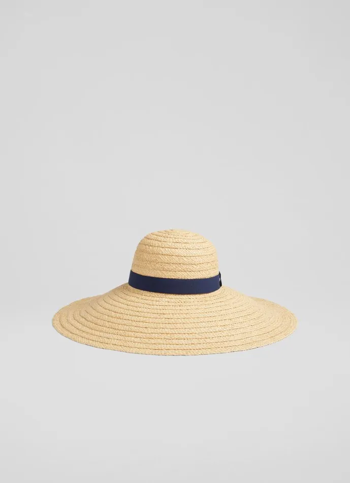 Women Gigi Natural Straw WideBrim Sun Hat LKBennett Hats and Fascinators