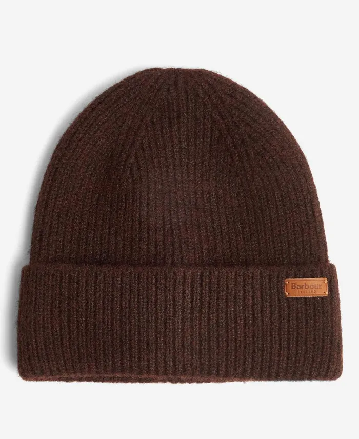 Women Hats Barbour Pendle Beanie Chocolate