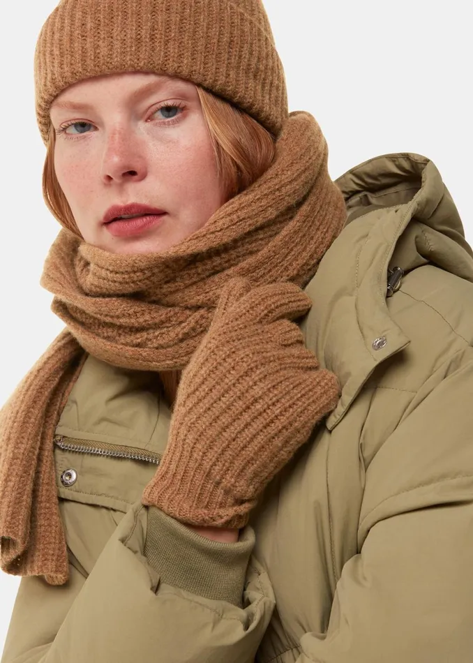 Women Hats Gloves and Scarves Whistles Camel Lambswool Hat