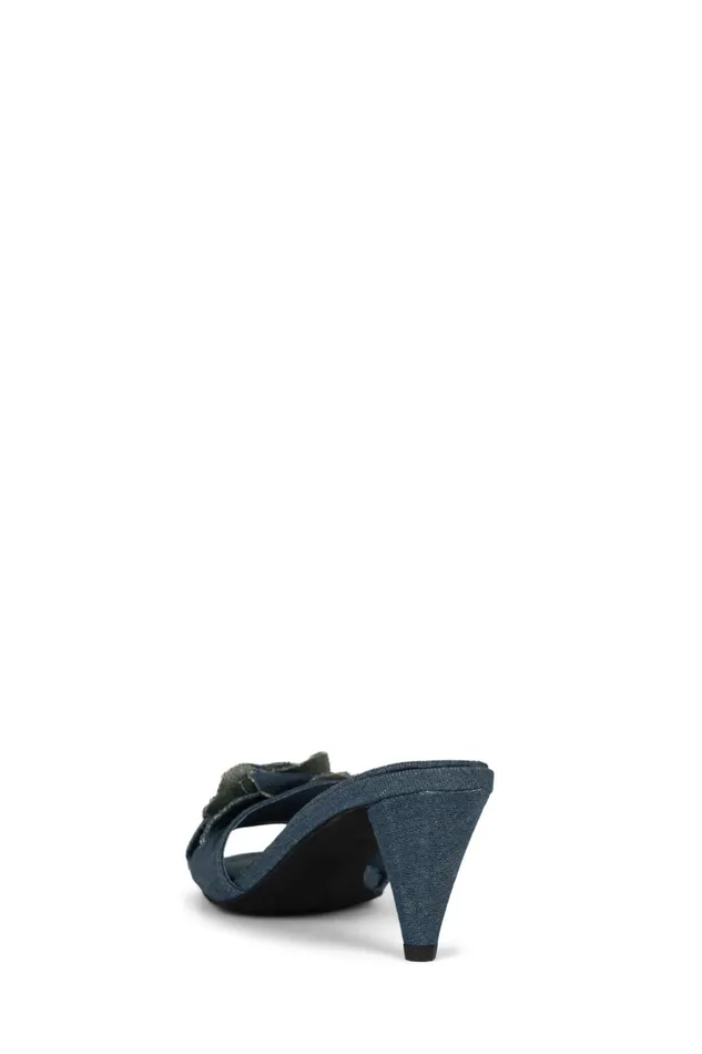 Women Heel Jeffrey Campbell BUDDING Blue Denim