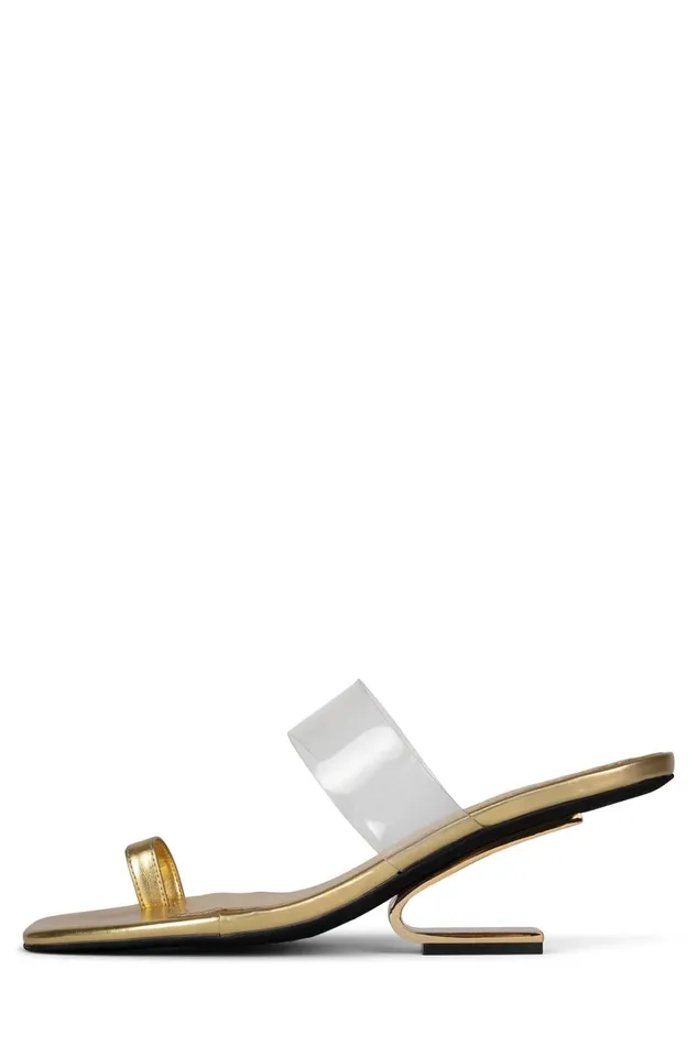 Women Heel Jeffrey Campbell CALCULATE Fuchsia Suede Gold