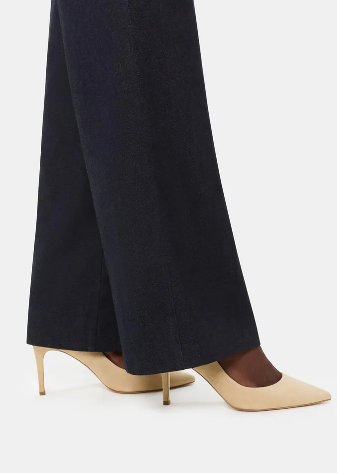 Women Heels Whistles Beige Corie Suede Heeled Pump