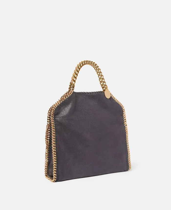 Women Iconic Falabella Stella McCartney Falabella FoldOver Tote Bag Shadow Black Women Iconic Falabella Stella McCartney Falabella FoldOver Tote Bag Shadow Black