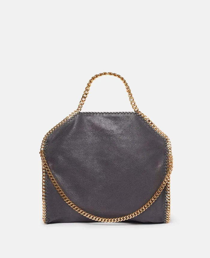Women Iconic Falabella Stella McCartney Falabella FoldOver Tote Bag Shadow Black Women Iconic Falabella Stella McCartney Falabella FoldOver Tote Bag Shadow Black