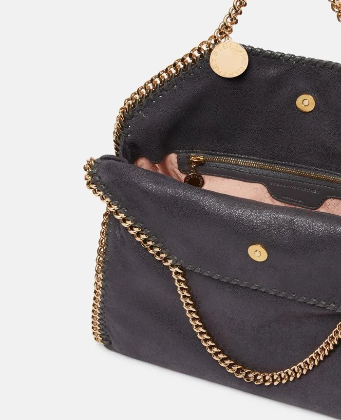 Women Iconic Falabella Stella McCartney Falabella FoldOver Tote Bag Shadow Black Women Iconic Falabella Stella McCartney Falabella FoldOver Tote Bag Shadow Black