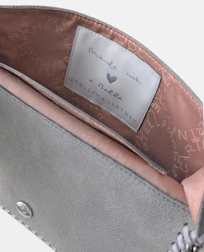Women Iconic Falabella Stella McCartney Falabella Lips Wallet Crossbody Bag Grey