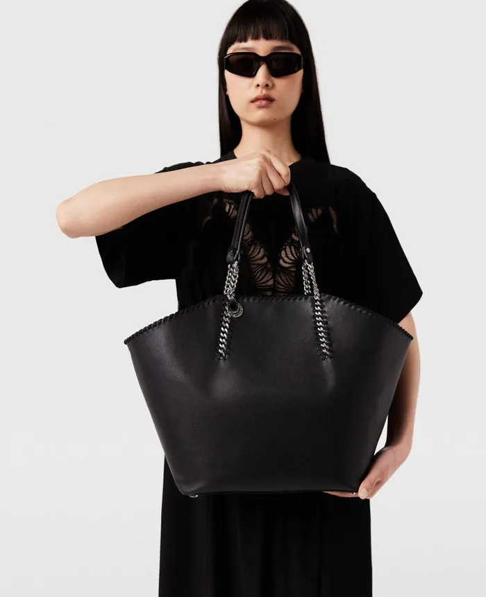 Women Iconic Falabella Stella McCartney Falabella ReEdition Tote Bag Pitch Black