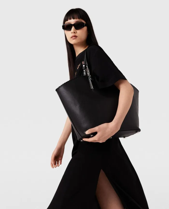 Women Iconic Falabella Stella McCartney Falabella ReEdition Tote Bag Pitch Black