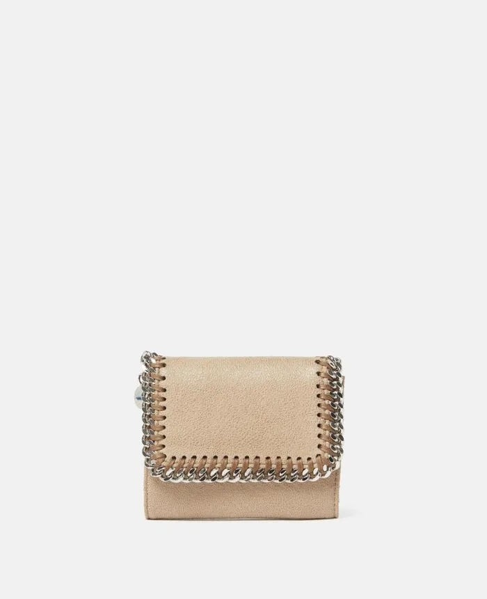 Women Iconic Falabella Stella McCartney Falabella Small Flap Wallet Toffee Brown Women Iconic Falabella Stella McCartney Falabella Small Flap Wallet Toffee Brown