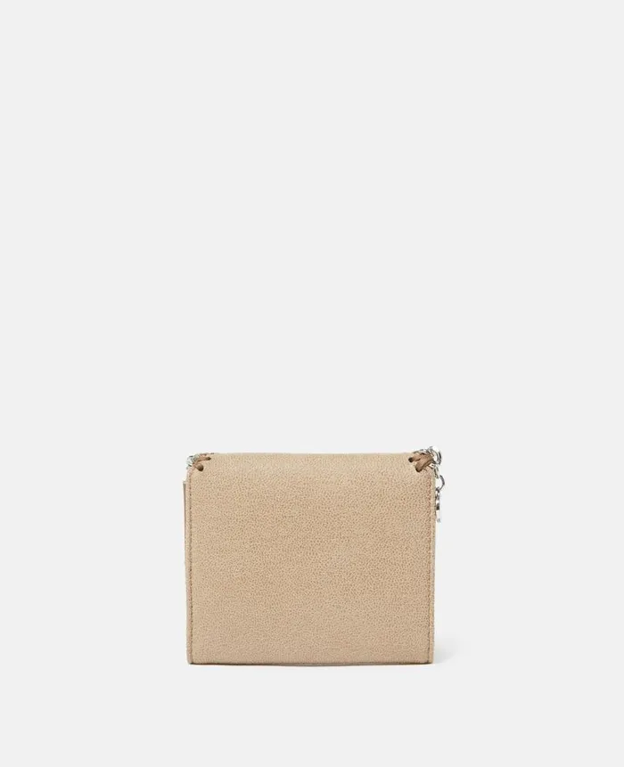 Women Iconic Falabella Stella McCartney Falabella Small Flap Wallet Toffee Brown